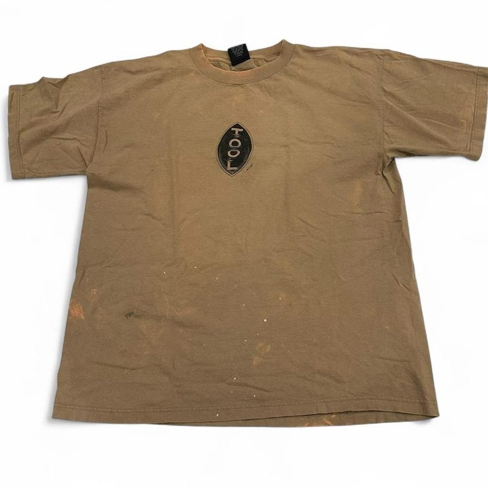 Vintage Giant Tag 1995 Tool Rock Band T-Shirt XL Tan